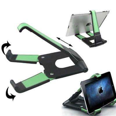 Folding Plastic Stand Holder for iPad 4 / New iPad (iPad 3) / iPad 2 / Tablet PC (Max. Load Capacity: 2kg), Green(Green)