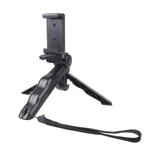 Portable Hand Grip / Mini Tripod Stand Steadicam Curve with Straight Clip for GoPro HERO 4 / 3 / 3+ / SJ4000 / SJ5000 / SJ6000 Sports DV / Digital Camera / iPhone , Galaxy and other Mobile Phone(Black)