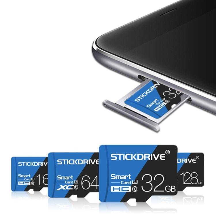 STICKDRIVE 128GB High Speed U3 Blue and Black TF(Micro SD) Memory Card