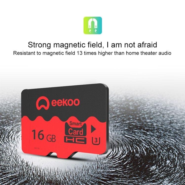 eekoo 16GB U3 TF(Micro SD) Memory Card, Minimum Write Speed: 30MB / s, Flagship Version