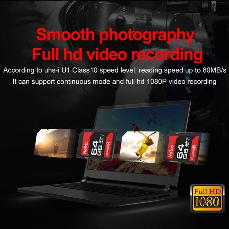 Netac P600 64GB UHS-I U1 Class10 SLR Digital Camera Memory Card SD Card