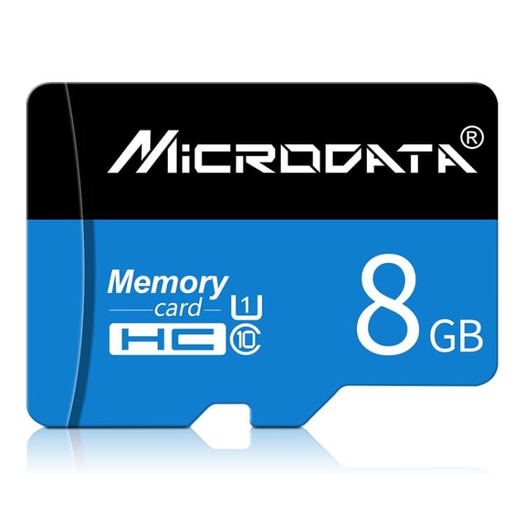 MICRODATA 8GB U1 Blue and Black TF(Micro SD) Memory Card