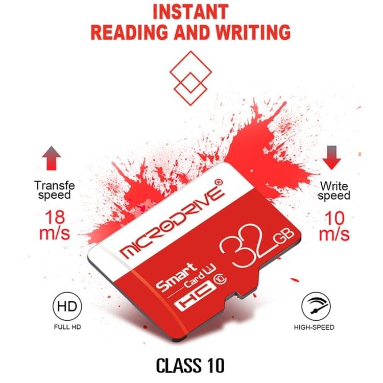 Microdrive 32GB High Speed Class 10 Micro SD(TF) Memory Card