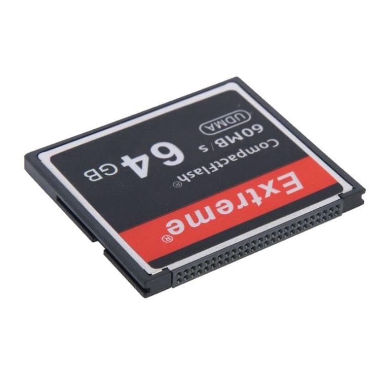 64GB Extreme Compact Flash Card, 400X Read Speed, up to 60 MB/S (100% Real Capacity)