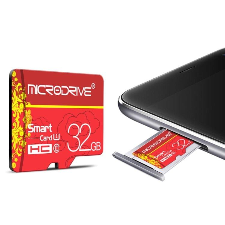 MICRODRIVE 16GB U1 Red TF(Micro SD) Memory Card