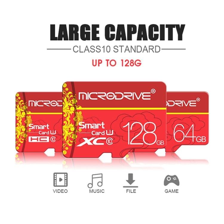 MICRODRIVE 16GB U1 Red TF(Micro SD) Memory Card