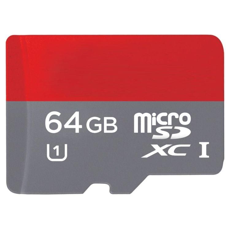 64GB High Speed Class 10 TF/Micro SDHC UHS-1(U1) Memory Card, Write: 15mb/s, Read: 30mb/s (100% Real Capacity)(Black)