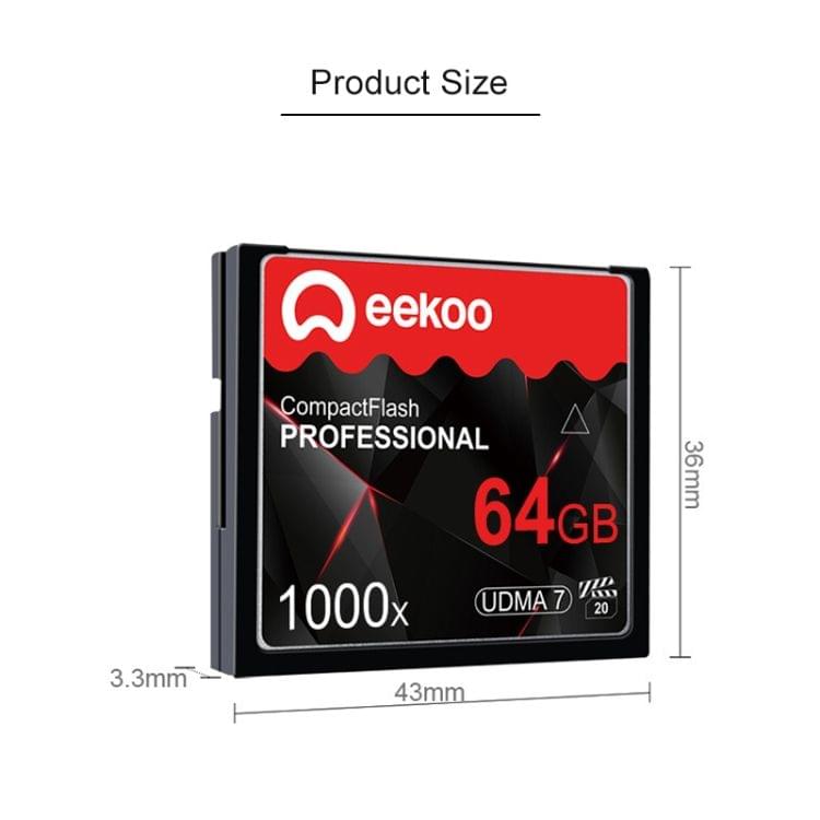eekoo 64GB 1000X UDMA7 Compact Flash Card for DSLR Camera