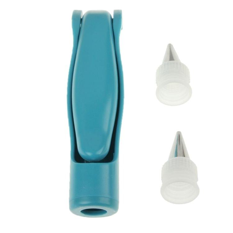 E-Z Deco Icing Pen Bakeware Cake Flower Framed Tools Mounting Patterns Gun with 2 Bags + 2 Nozzles