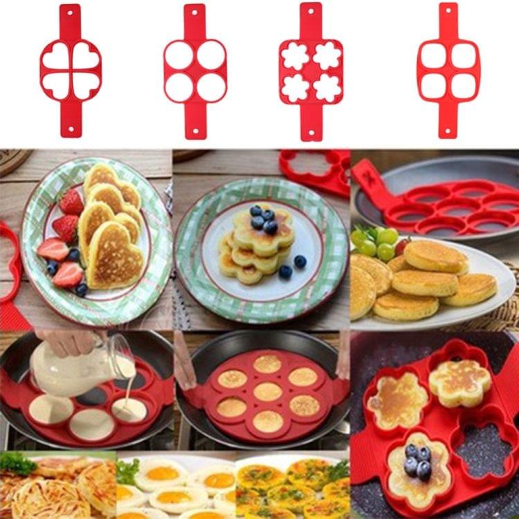 Pancake Maker Nonstick Cooking Tool Round Heart Egg Cooker Pan Eggs Mold