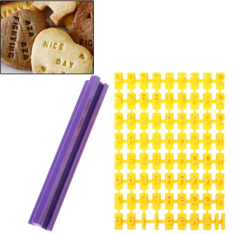 Biscuit Cake Fondant Decorating Letter Impress DIY Mold Tools Set