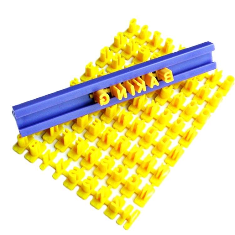 Biscuit Cake Fondant Decorating Letter Impress DIY Mold Tools Set