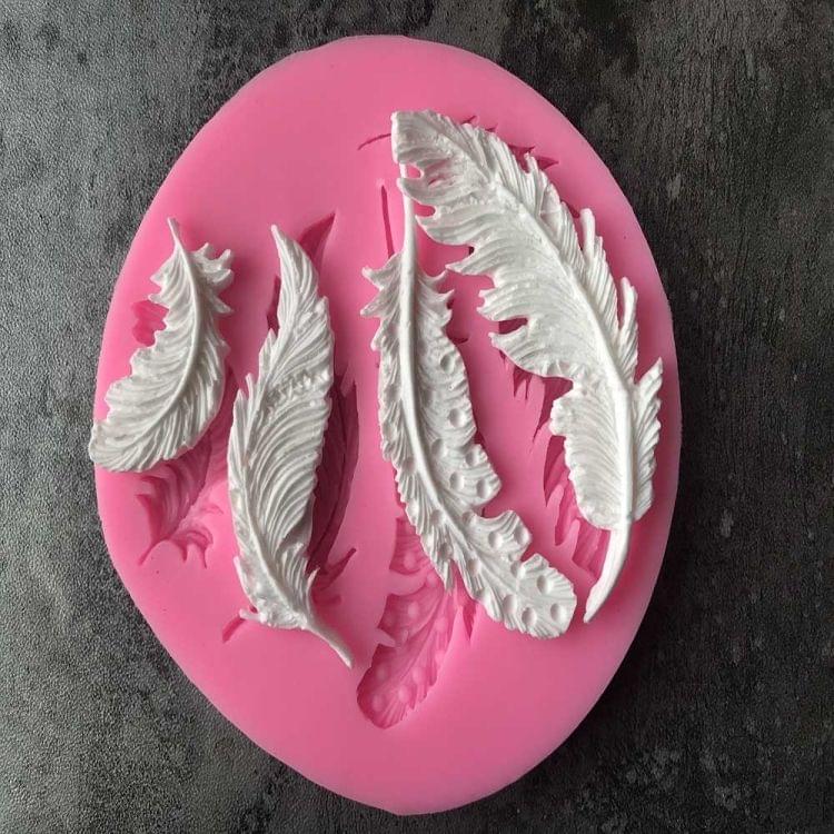 Feather Sugar Silicone Mold Fondant Mold Cake Decorating Tools