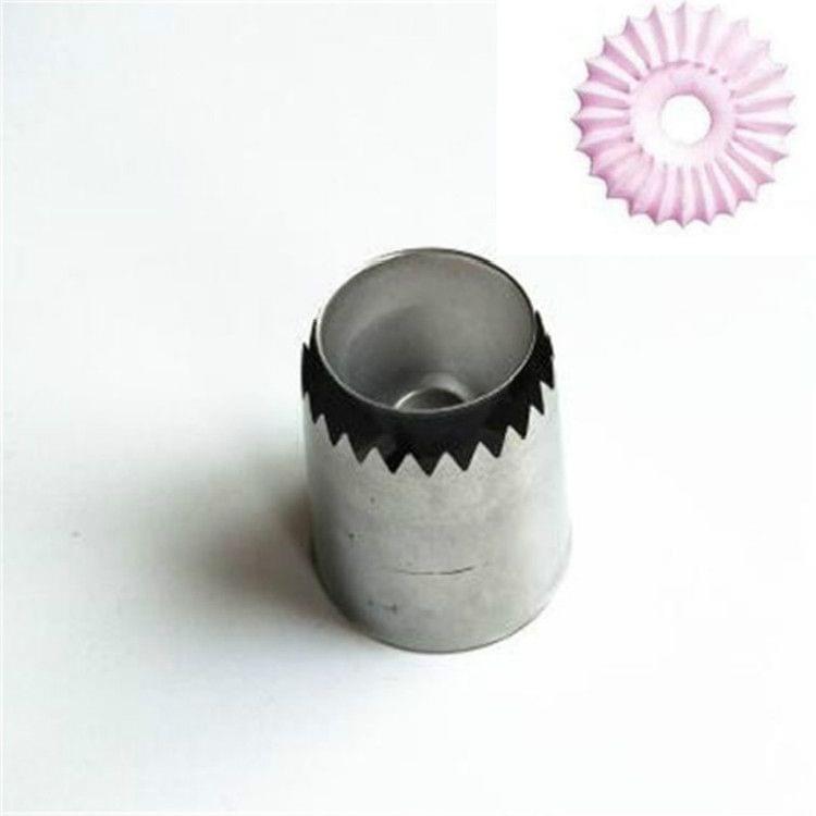 2 PCS Piping Shape Nozzles Cake Decorating Cookies Mold(A)