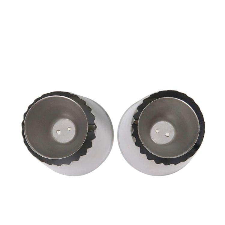 2 PCS Piping Shape Nozzles Cake Decorating Cookies Mold(A)