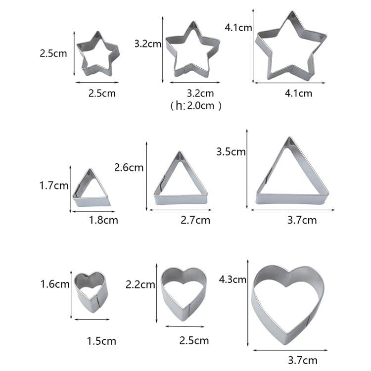 24 PCS / Set Stainless Steel DIY Cookie Biscuits Molds Geometry Baking Tools (Octagon)