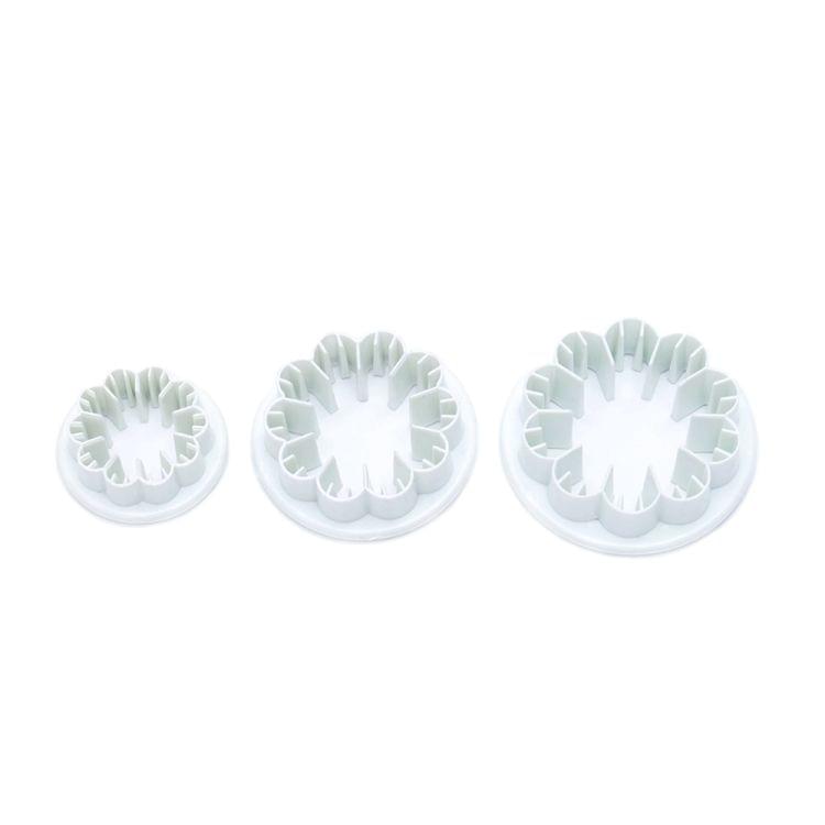 6 PCS Silicone Hydrangea Fondant Cake Decorating Flower Blossom Mold(3 PCS Hydrangea)