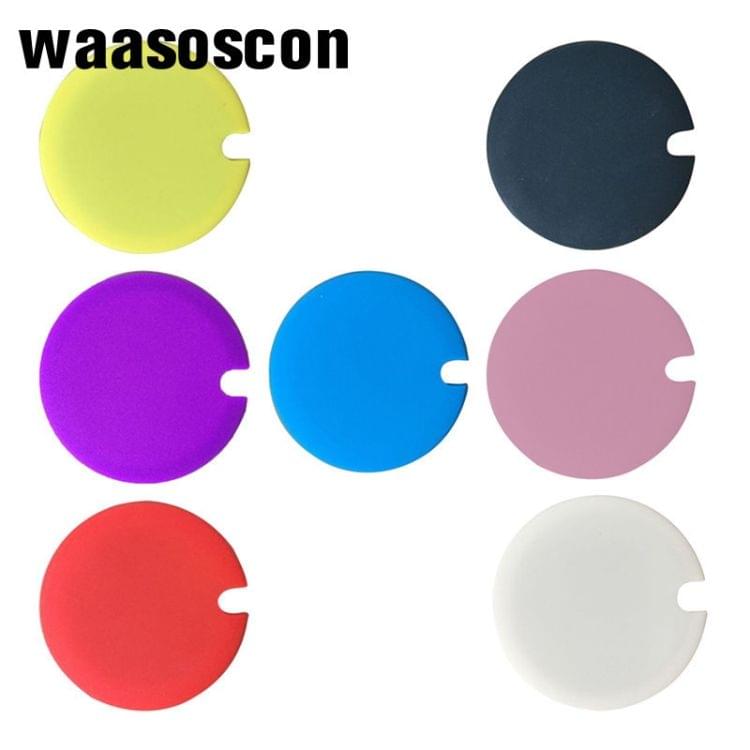 5 PCS Creative Cup Lids Food-grade Silicone Cup Cover Heat-resistant Safe Healthy Silicone Lid with Gap(White)