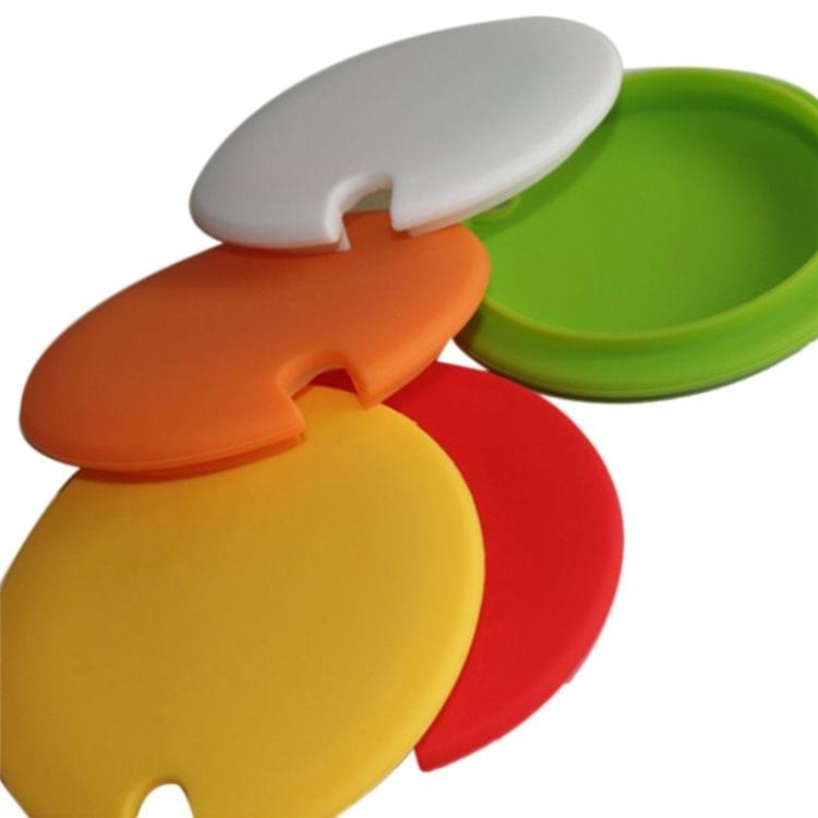 5 PCS Creative Cup Lids Food-grade Silicone Cup Cover Heat-resistant Safe Healthy Silicone Lid with Gap(White)