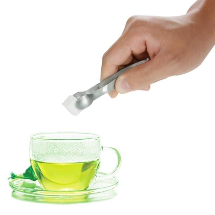 Stainless Steel Coffee Sugar Clip Kitchen Bar Clip(Gold)