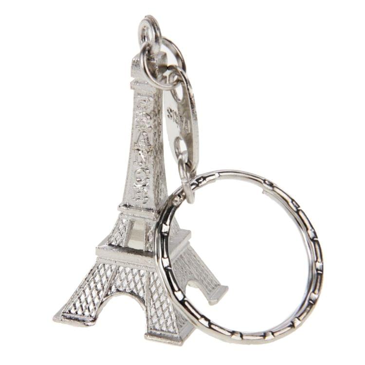 Paris Eiffel Tower Furnishing Articles Model Photography Props Creative Household Gift, Size:5 x 2.1cm(Silver)