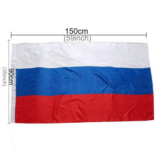 Polyester Material Russian Flag, Size: 150*90cm