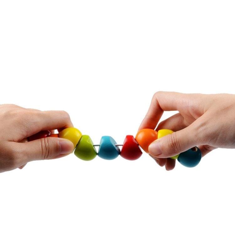 Wooden Insects Toy DIY Educational Toy Colored Insects Baby Kid Education Toy