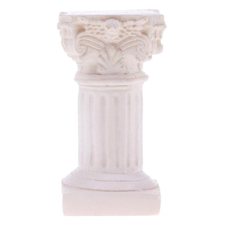 For Garden Diorama Yard Scenery Decor Resin Roman Column Pillar Model
