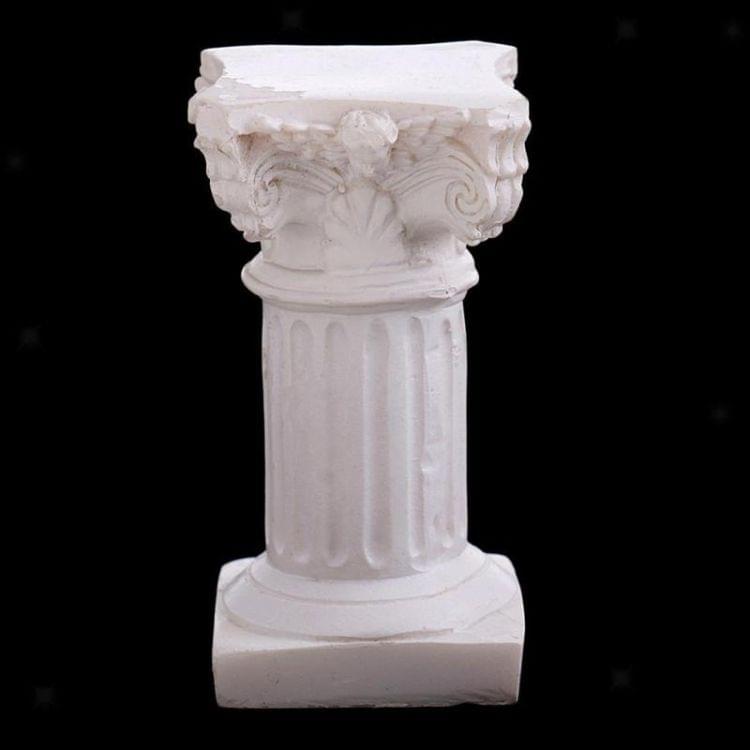 For Garden Diorama Yard Scenery Decor Resin Roman Column Pillar Model