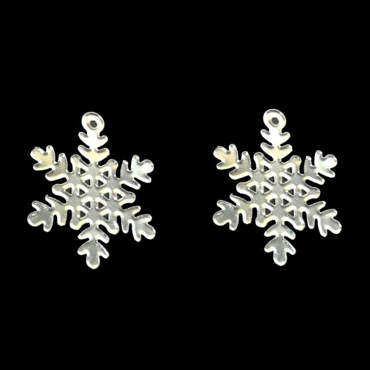 Christmas New Year Home Decoration Snowflake Pattern Metal Spinning Candle Holder