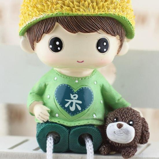 Creative Resin Crafts Hanging Feet Adorkable Couple Dolls Ornaments Home Wedding Decoration Gift