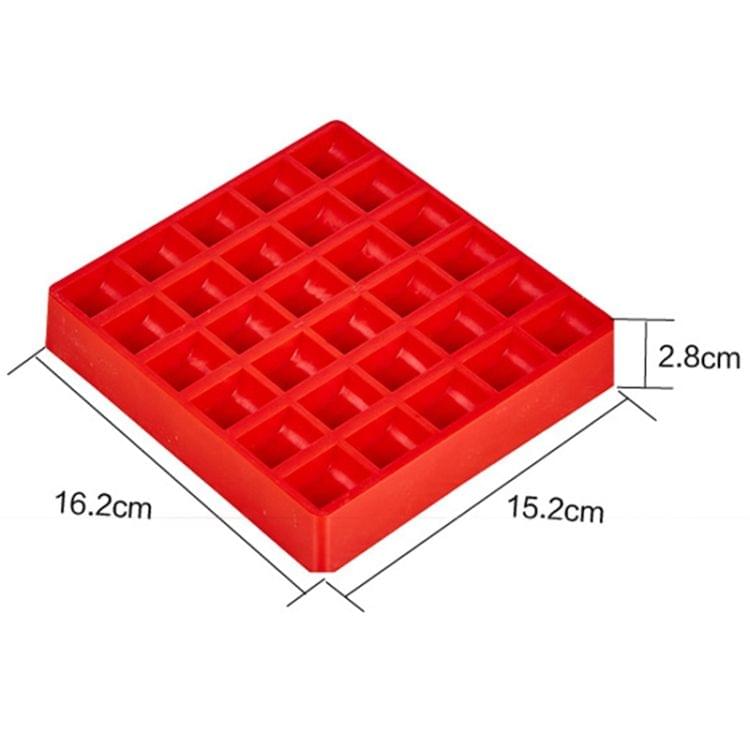 300 PCS Overlap Coins Game Coin Plastic Storage Box(Red)