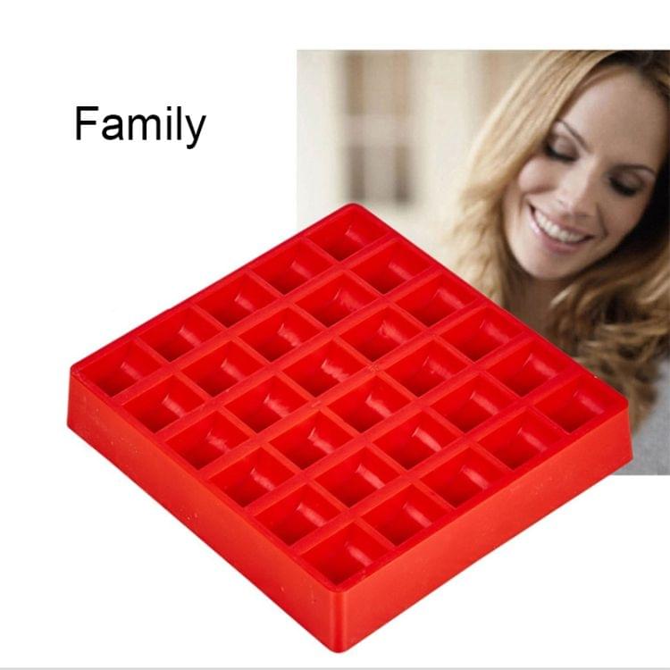 300 PCS Overlap Coins Game Coin Plastic Storage Box(Red)