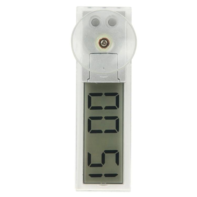 K-033 Mini Car Electronic Auto Clock Digital Transparent LCD Display with Sucker