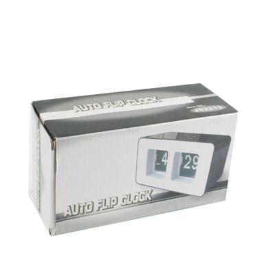 Unique Retro Cube Nice Desk Wall Auto Flip Clock(White)