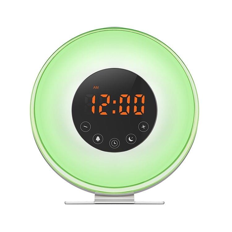 Multi-function Led Touch Intelligent Wake-up Light Alarm Clock with FM Radio