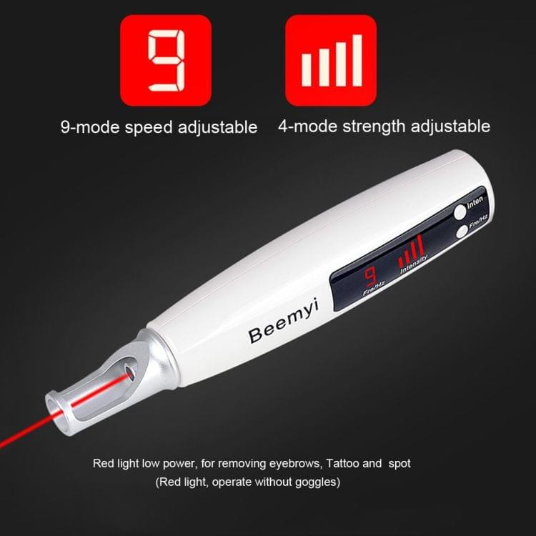 Handheld Picosecond Portable (Removing Eyebrows Tattoo Spot) Machine Laser Plasma Beauty Care Pen, EU Plug(Red Light)