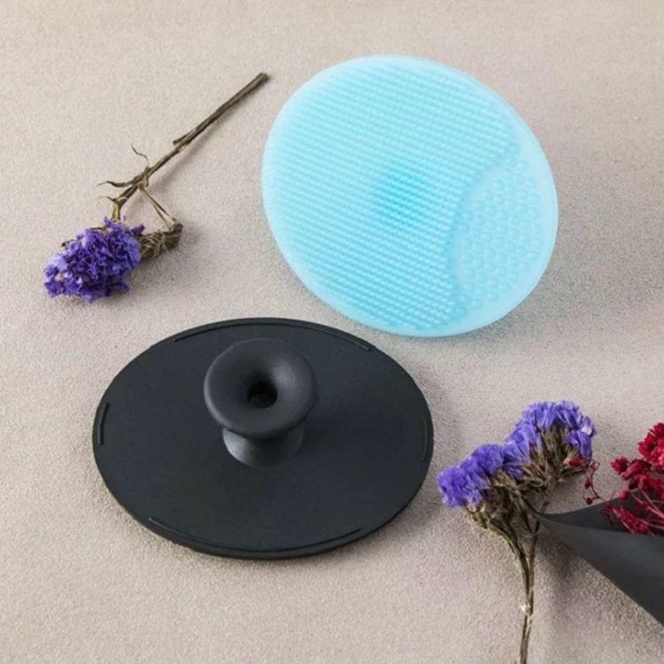 3 PCS Silicone Gel Egg Shaped Washing Face Cleaning Pad Facial Exfoliating Brush SPA Skin Scrub Bath Tool, Random Color Delivery