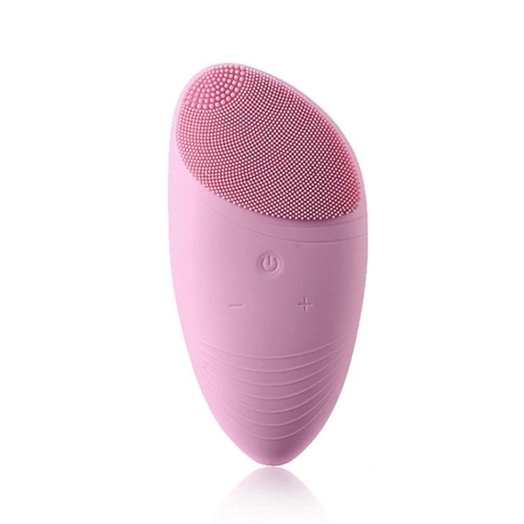 Electric Silica Gel Facial Cleaner Pore Cleaner Facial Cleansing Brush Beauty Massager, Random Colors Delivery