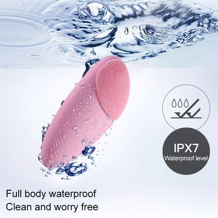 Electric Silica Gel Facial Cleaner Pore Cleaner Facial Cleansing Brush Beauty Massager, Random Colors Delivery