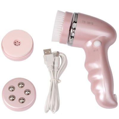 USB Charging Waterproof Beauty Equipment Facial Cleanning Instrument(Pink)