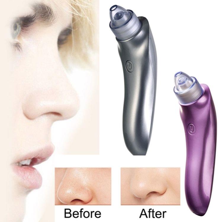 Vacuum Electric Pore Cleaner Blackhead Vacuum Removal Inhaler Spot Acne Black Head Face Care Cleaning Remover Tool(Pearl Purple )