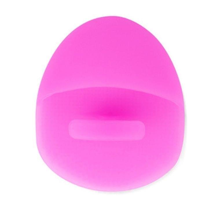 3 PCS Kean Silicone Makeup Brush Anti-slip Blackhead Remover Cleansing Friction Pad Face Skin Brush(Magenta)