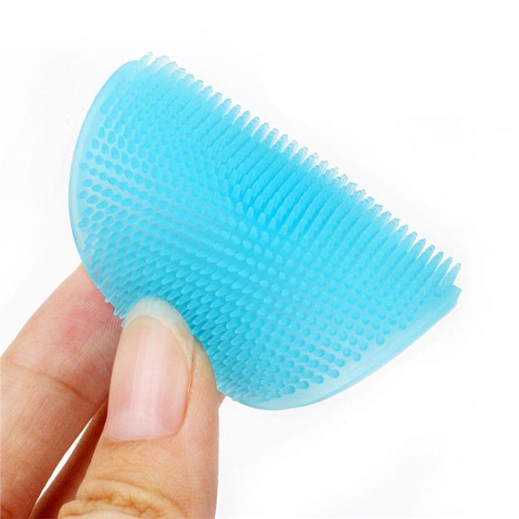 10 PCS Cleaning Pad Wash Face Facial Exfoliating Brush SPA Skin Scrub Cleanser Tool(Sky Blue)