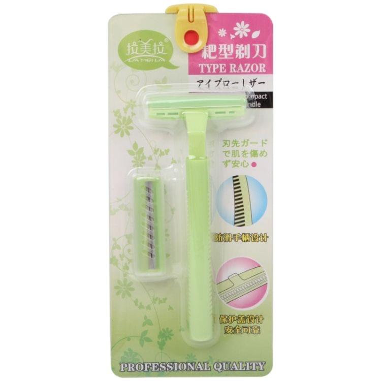 Female Armpit Hair Shave / Leg Hair Knife Razor Wool Implement Shave(Green)