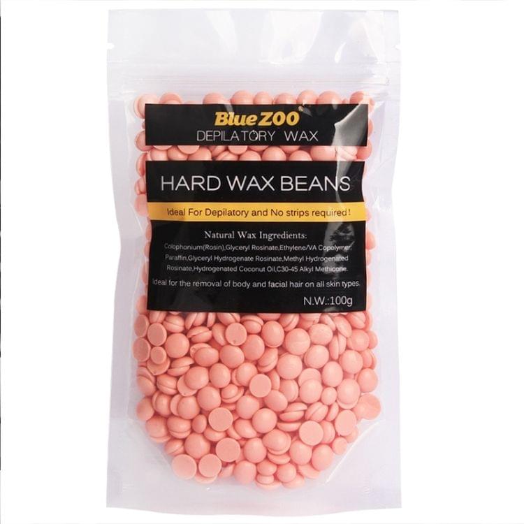Blue Zoo 100g / Pack Rose Flavor Depilatory Wax Hair Removal Solid Hard Wax Beans Body Hair Epilation Beauty Makeup, with the Wax Heater Machine Use (HC1811)