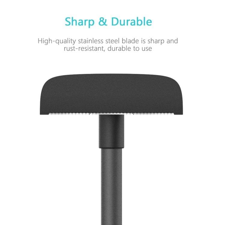 XPREEN XPRE034 Stretchable Handle Stainless Steel Blade Back Shaver Adjustable Back Razor with Lanyard for Men(Black)