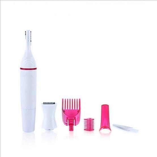 2 PCS 5 in 1 Women Hair Removal Women Shaver Female Shaving Machine Electric Trimmer Razor for Eyebrow Face Underarm
