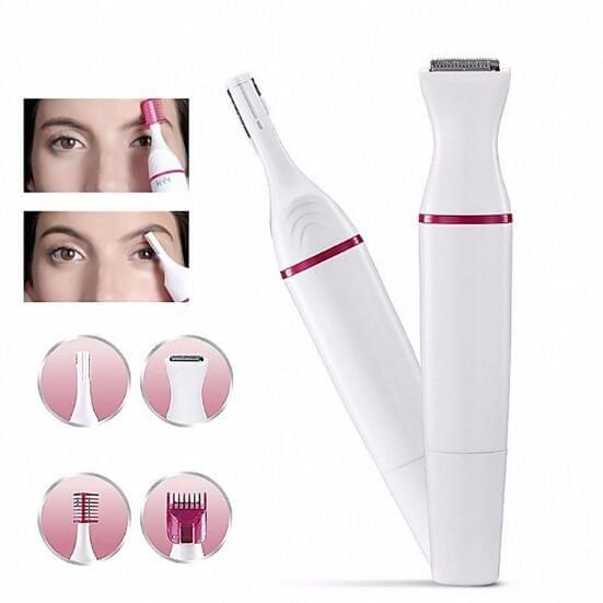 2 PCS 5 in 1 Women Hair Removal Women Shaver Female Shaving Machine Electric Trimmer Razor for Eyebrow Face Underarm