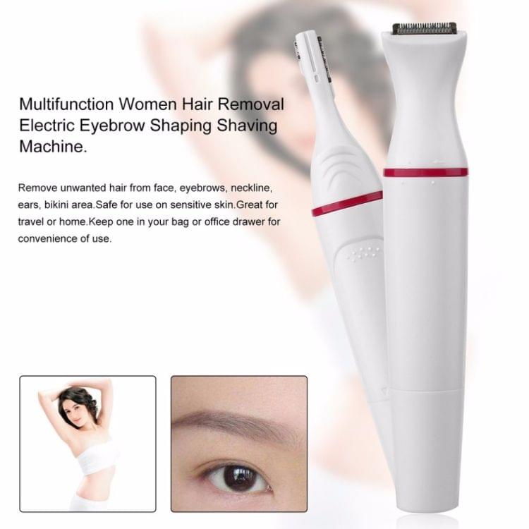2 PCS 5 in 1 Women Hair Removal Women Shaver Female Shaving Machine Electric Trimmer Razor for Eyebrow Face Underarm